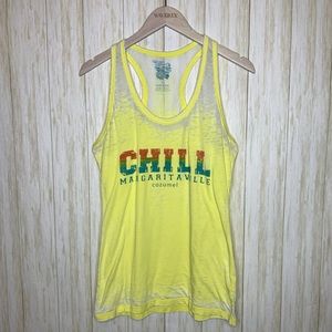 Margaritaville Cozumel fluorescent chill tank top